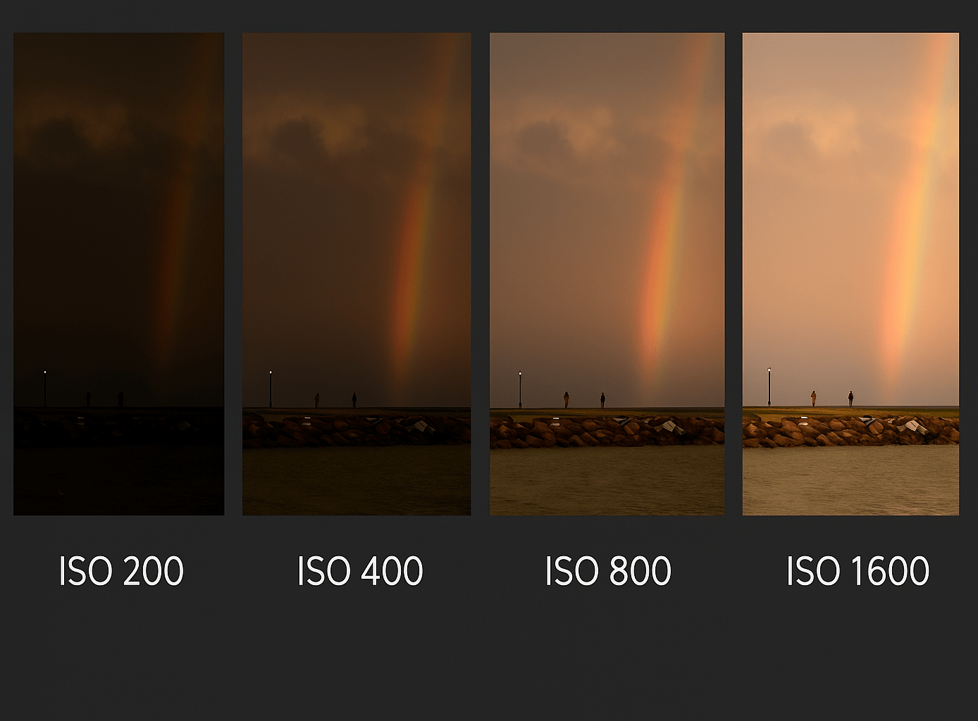 انواع iso در هنگام یادگیری عکاسی با موبایل